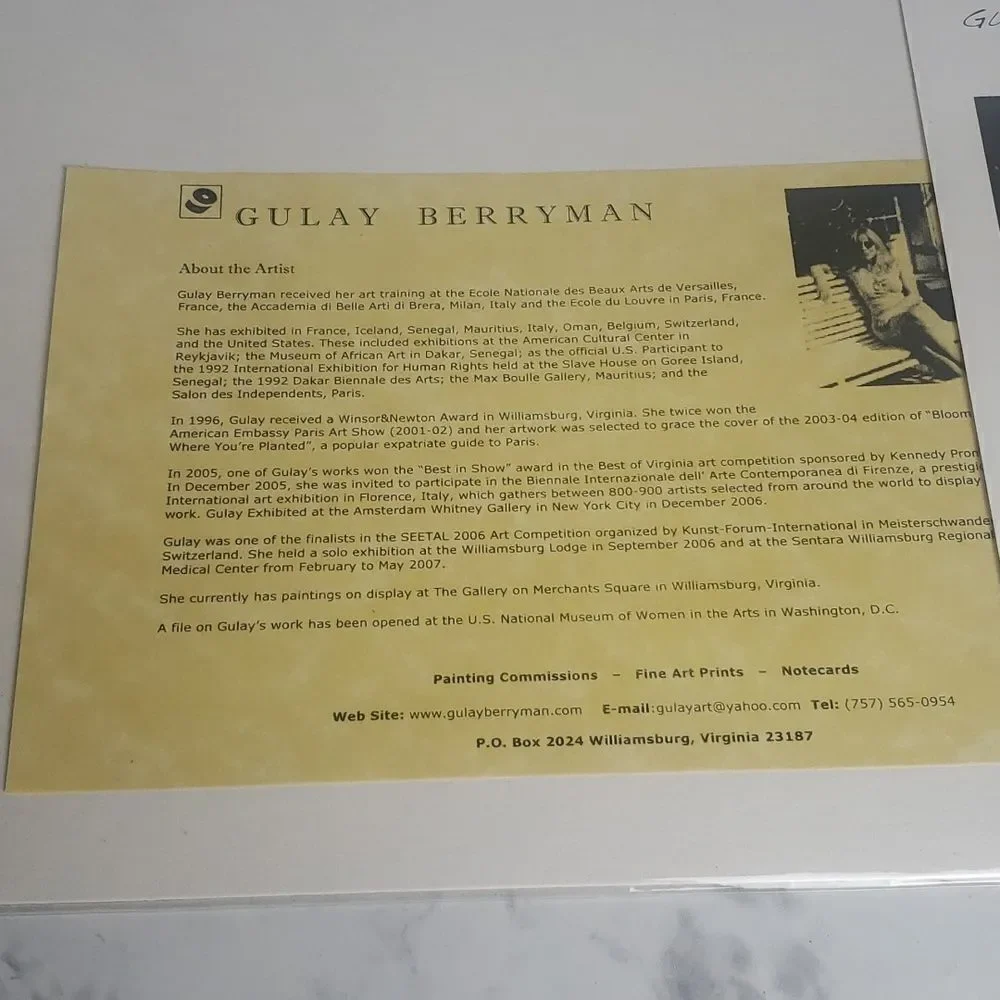 Jamestown Tower Signed Print by Gulay Berryman‎